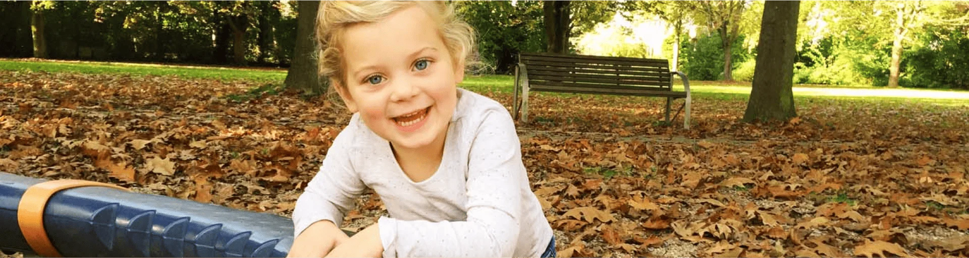 A child in a playground